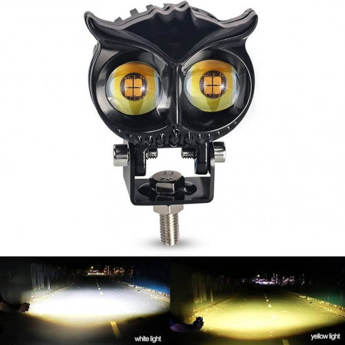 KIT X 2  BÚHO LED BICOLOR – LUZ EXPLORADORA PARA CARRO Y MOTO