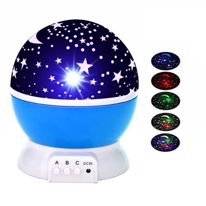 LÁMPARA ESTELAR GIRATORIA – LUCES MÁGICAS Y PROYECCIÓN DE ESTRELLAS